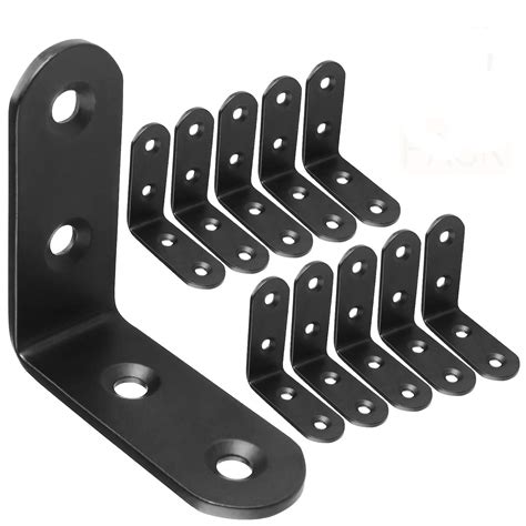 dark metal bracket|black angle brackets for wood.